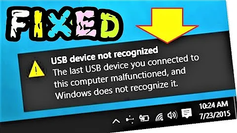 Jak opravit nerozpoznané Zařízení USB?