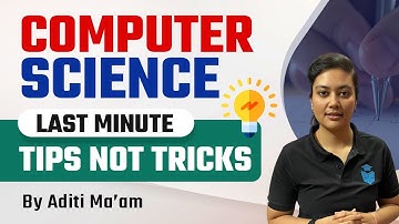 UGC NET 2022 | Computer Science | Last Minute Tips ✅ not Tricks ❎  | by Aditi Ma