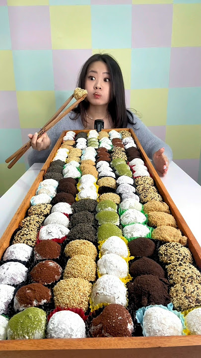 EAT 1 METER OF MOCHI‼️SURPRISED BY THE TASTE 😱😱
