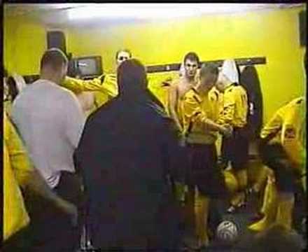 In the changing room with Ossett Albion