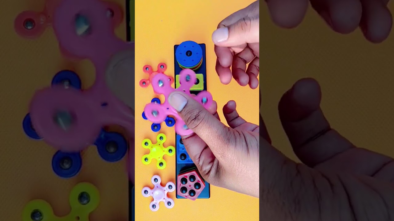 Spinner five colour Full Shapes Toys Baby Blocks Learning Video for Children Satisfying