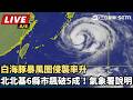 白海豚颱風逼近與防災氣象警報