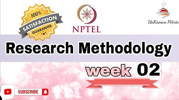 RESEARCH METHODOLOGY WEEK 2 ASSIGNMENT ANSWERS NPTEL 2025 l NPTEL #nptel #nptelanswer