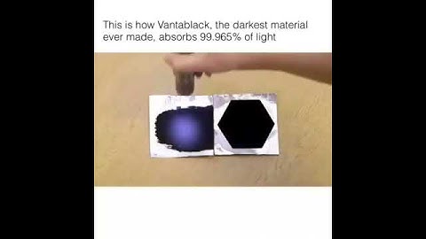 VANTABLACK -The Darkest Material on Earth .