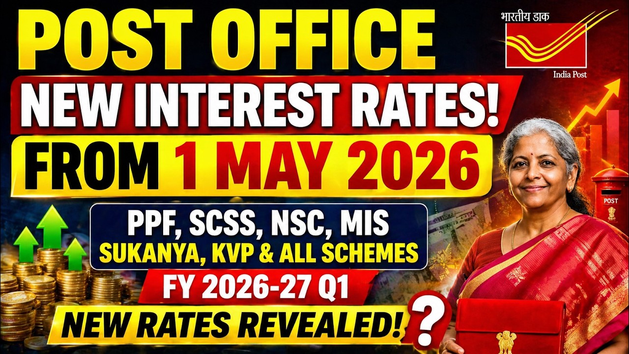 Masm New Rates Post Office New Interest Rates May 2026 | Latest Rates FY 2026-27 Q1 ...