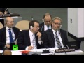 Российская делегация в ООН покинула зал во время выступления Саакашвили
