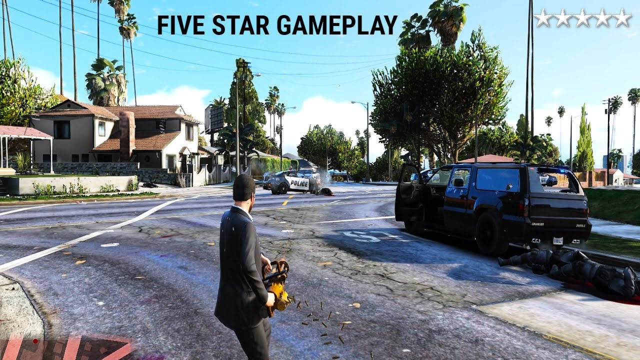 GTA5 FIVE STAR RAGE GAMEPLAY. - YouTube