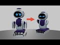 Assembling a cute robot on Blender