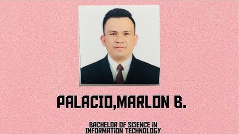 PALACIO,MARLON B.|Laboratory Exercise 010