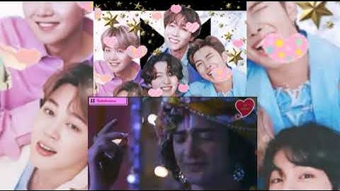 BTS Reaction to Radha krishna sad theme song #ARMYMADE #devotional