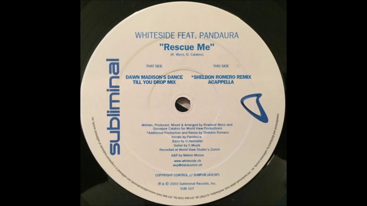 Whiteside - Rescue Me (Dawn Madison's Dance Till You Drop Mix)