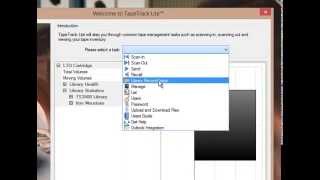Performing a tape library reconciliation with TapeTrack Lite