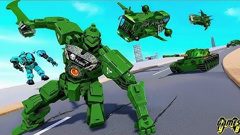 Army Car Robot Jet Transform War - Android Gameplay #ybgames 