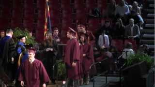 Back Flip at ASU 2012 Graduation