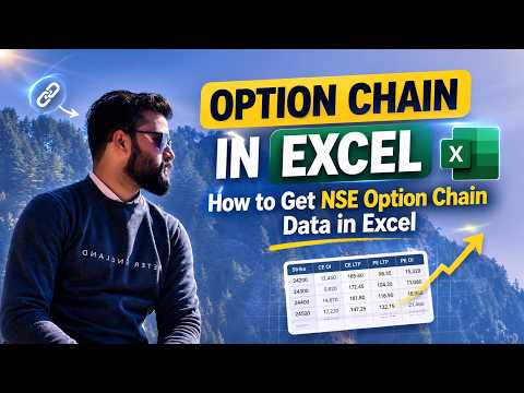option chain in excel | how to get nse option chain data in excel | nse option chain in excel live