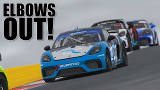 I demonstrate the PERFECT (unintentional) punt to pass! | iRacing GT4 at Portimao