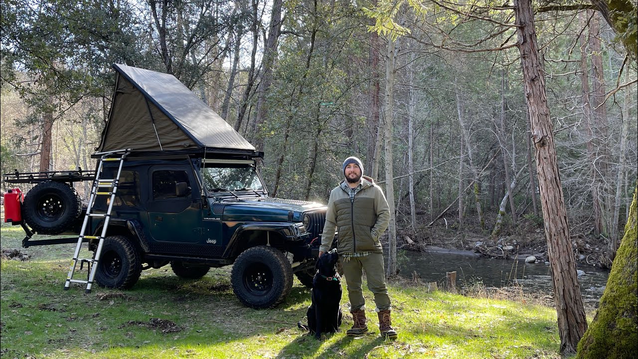 Solo Winter Camping Adventure In My Jeep Wrangler Tj YouTube