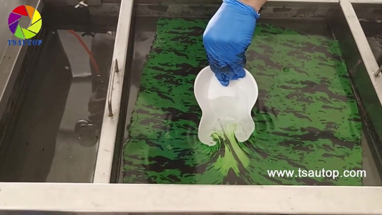 Green Flame Hydro Dipping Transfer Film  TSKW048-1