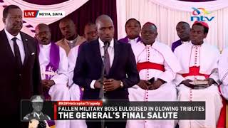 Tanzania's Deputy Prime minister Doto Biteko pays tribute to CDF Francis Ogolla