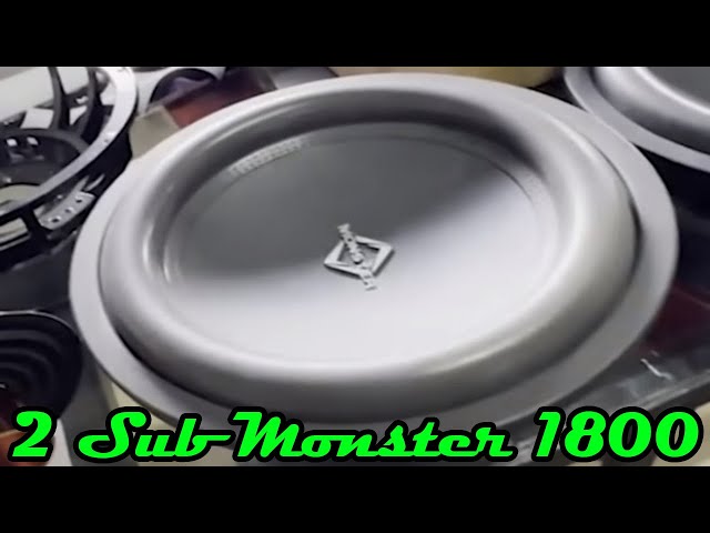 2 Subs Monster 1800 12