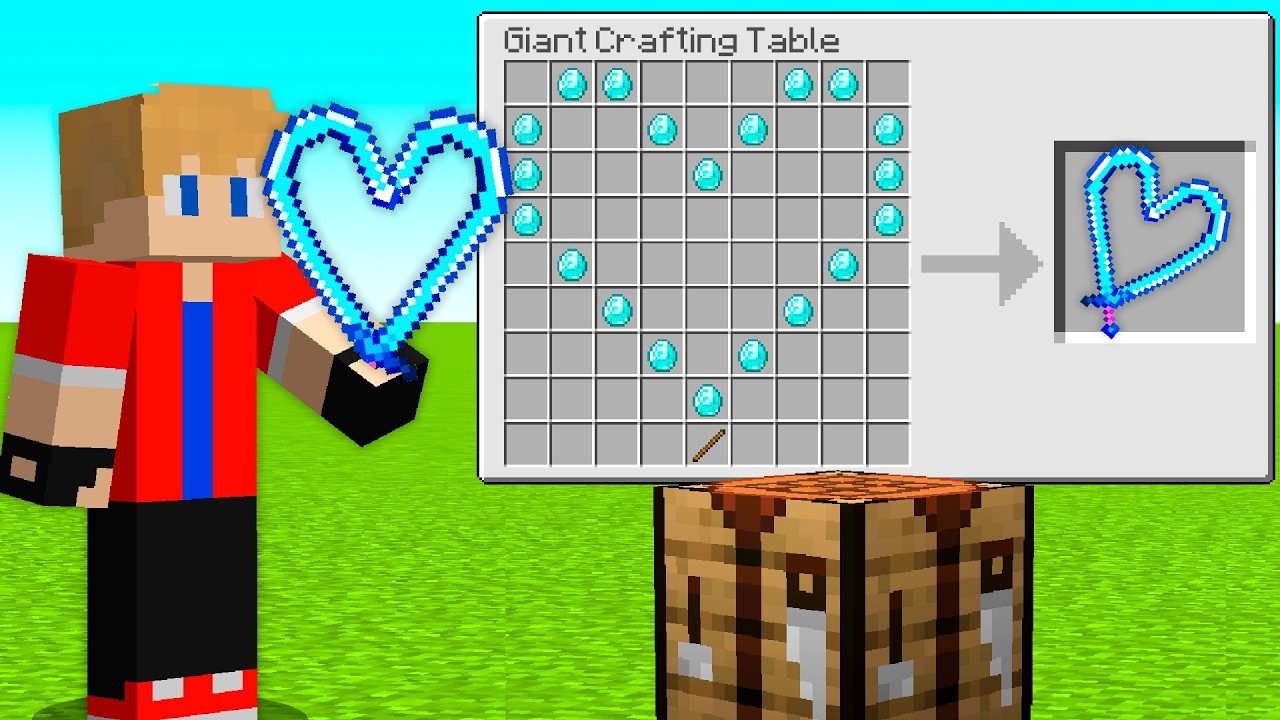 POSSO Fazer ITENS GIGANTES no Minecraft!