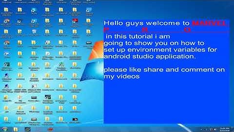 Android studio:how to set up environment variables(Android studio-first time installation)
