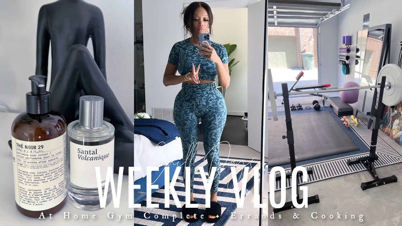 VLOG SEMANAL |  No soy una tía + Gimnasio en casa hecho + Cocina y recados