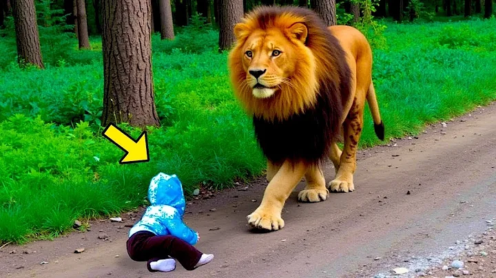 Lion Spots Abandoned Crying Boy On The Road...What Happens Next Is Unbelievable!!