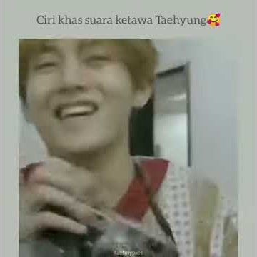 ciri khas suara ketawa Kim Taehyung๐