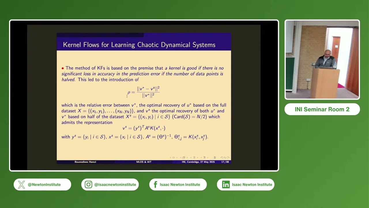 Dr. Boumediene Hamzi | Bridging Machine Learning, Dynamical Systems, and Algorithmic Information