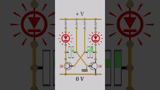 Blinking LED Multivibrator