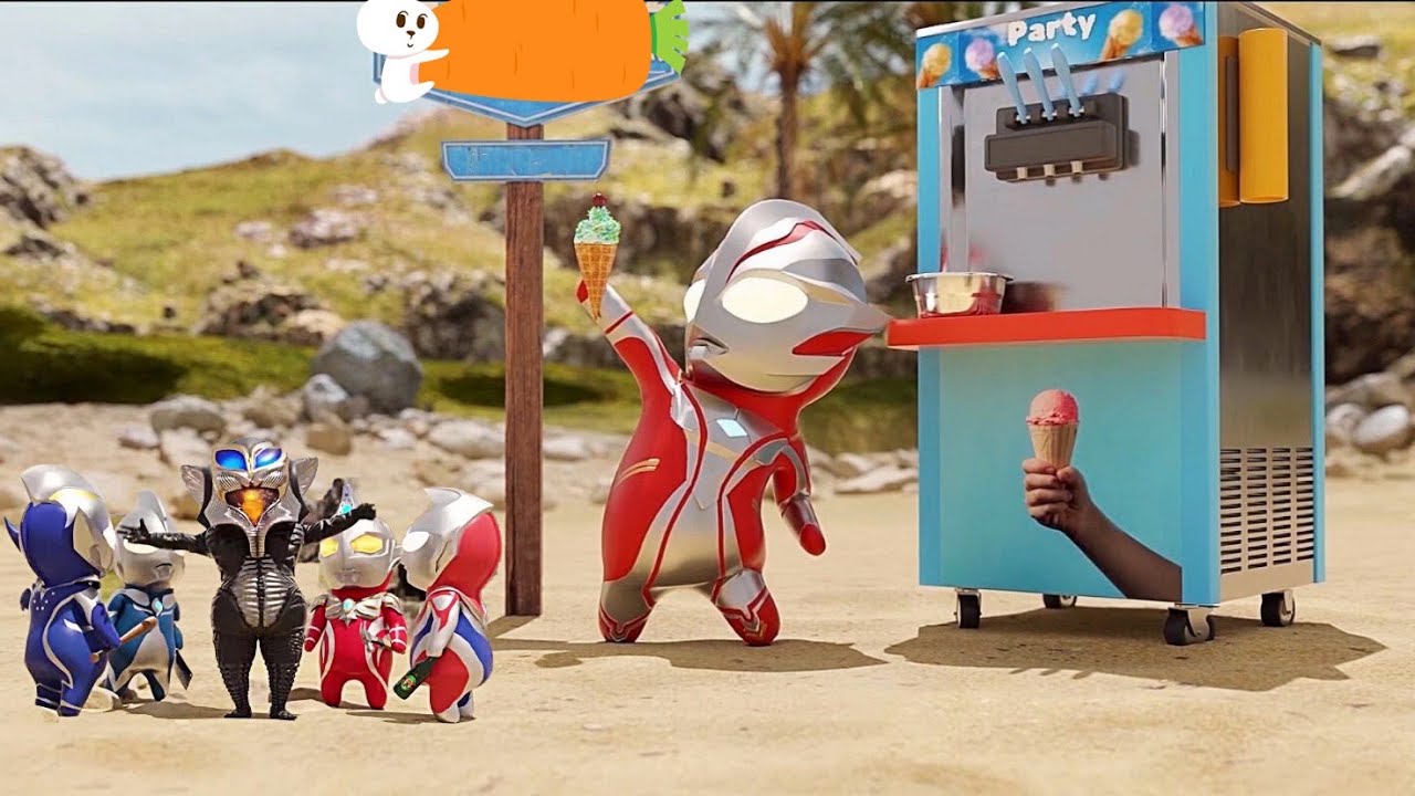 Ultraman Mebius Baby cuteウルトラセブンUltraman lucu Hài hước vs màn thoát khỏi kế hoạch của kẻ thù