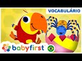 Desenhos educativos em português | APRENDENDO AS CORES COM ANIMAIS E OVO SURPRESA | BabyFirst Brasil