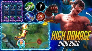 THIS CHOU DAMAGE BUILD IS BROKEN! CHOU HIGH DAMAGE BUILD AND EMBLEM SET 2021 | MLBB THIS CHOU DAMAGE BUILD IS BROKEN! CHOU HIGH DAMAGE BUILD AND EMBLEM SET 2021 | MLBB