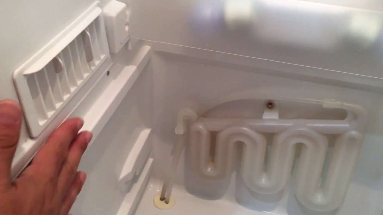 How To Unclog A Refrigerator Drain Line On Frozen Over Kitchenaid Maytag Or Whirlpool Youtube