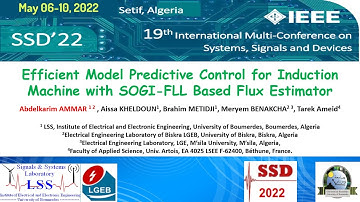 Efficient Model Predictive Control for Induction Machine with SOGI-FLL Based Flux Estimator
