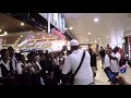 Dave Koz and Javier Colon perform "The Dance" for waitstaff at Diner in Tambo International Airport