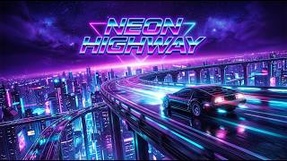 Future Skyline Cruise Dreamy Synthwave Adventure Under Neon Lights