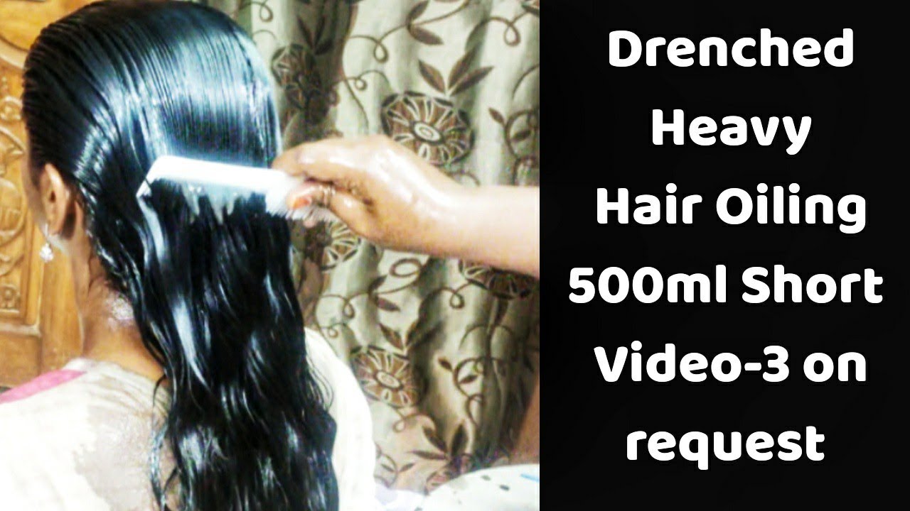 Heavy hair oiling with 500ml Oil Champi Heavy hair oiling and