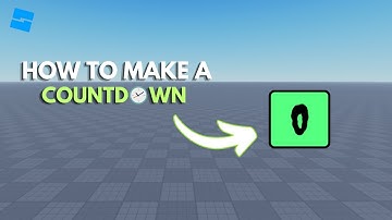 How to make a COUNTDOWN TIMER in Roblox Studio