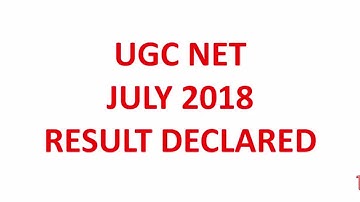 CBSE UGC net result 2018 how check the result