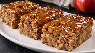 This Toffee Apple Cake is So Delicious! I Make It Every Fall - Easy Apple Cake Recipe 🍏
