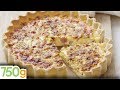 Recette de quiche lorraine  french quiche lorraine  english subtitles  750g