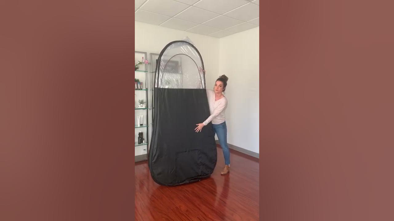 Pop-Up Tanning Tent Tutorial - How To Set Up and Fold Down 