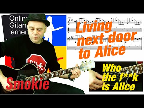 Living Next Door To Alice Smokie Guitar Lesson Gitarre Lernen