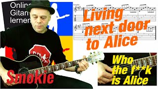 Living next door to Alice Smokie Guitar lesson Gitarre lernen 🎸 Living next door to Alice Smokie Guitar lesson Gitarre lernen 🎸