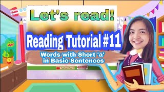 Reading Tutorial 11 | Words with Short a in Basic Sentences