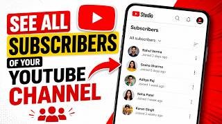How to See All Subscribers of Your YouTube Channel (2026)