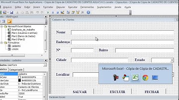 Excel Avançado - Criar um cadastro de clientes - aula 6