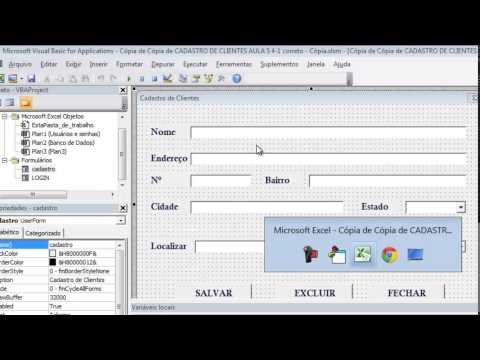 Excel Avançado - Criar um cadastro de clientes - aula 6